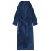 Plus Size Coral Fleece Thick Cardigan Coats Pajamas Gown with Belt