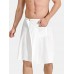 Mens Solid Color Bathtub Skirt Soft Comfortable Absorbent Beach Towel