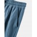 Mens Casual 100  Cotton Breathable Pockets Drawstring Fit Comfy Shorts